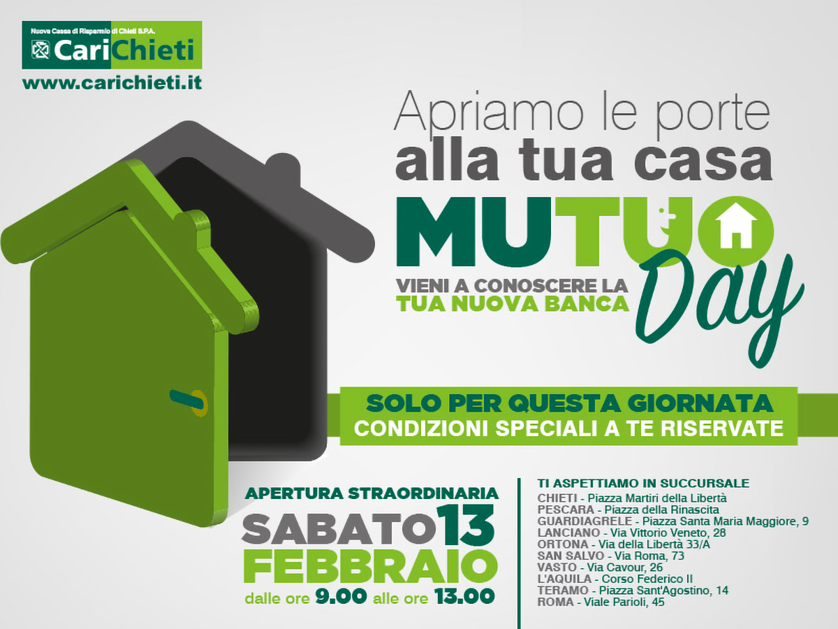 Campagna ADV 'Mutuo prima casa'.